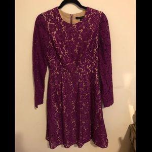 BCBG Berry Lace Dress, peekaboo back